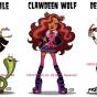 Mattel Monster High Dolls Development Illustrations